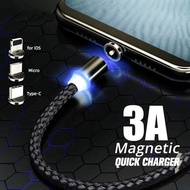 BUY3FREE1 FREE SHIPPING! Fast Charging Magnetic Cable 1m (ios/micro(android)/type-c) 1 meter long