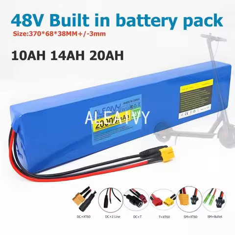 48V 20Ah 13S3P Is Suitable For 500W-1000W Electric Scooter With Built-in Battery And T-XT60 Plug 186