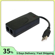 USB Fax Modem Dual Port USB2.0 56K V.92 V.90 External Modem Driver for Win 7 8 10 XP Receive Send Fa