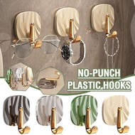 Plastic Hooks Sticky Hooks No Punching No Traces Strong Clothes Hooks Schoolbag Hooks Hooks V7N3