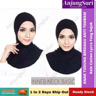 Anak Tudung Berdagu Anti Temban Kain Sejuk Labuh Tidak Panas Inner Ninja Neck Iner Dewasa Muslimah T