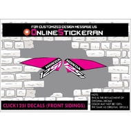 Honda Click 125i sidings Decals