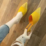 CasualKasut Tumit Tinggi Wanita Seksi High Heel Murah 1 2 Inci Women Pointy Closed Toe Elastic Knitt