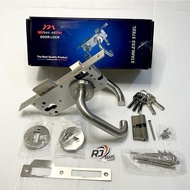 Handle Gagang Kunci Pintu Rumah Pisah Rosed Rollset Stainless Set MULLER 8002