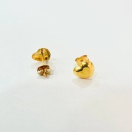 22k / 916 Gold Hollow Heart Earring