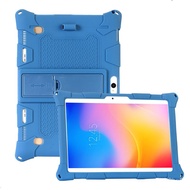 【READY STOCK)】New 10.1" Inch Tablet Silicone Case TPU Soft Cover Stand Case for Android Tablet 10 in