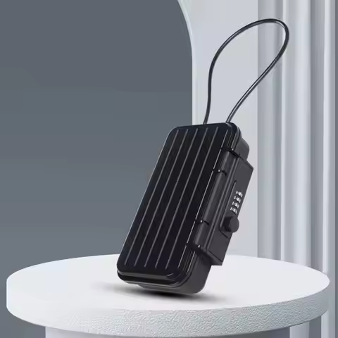 Waterproof Beach Safe Box Compact 4-digit Password Portable Storage Box Detachable Phone Lock Box Sp