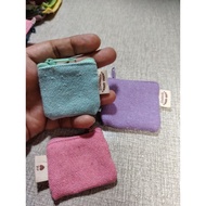 Canvas coin purse, 1.5x 1.5 inches