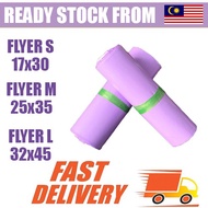 PRETTYLITTLE 100PCS+- NO POCKET PURPLE COURIER BEG / BEG KURIER / FLYER PLASTIC BAG / COURIER MAILIN