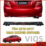Toyota Vios Prime 2018 to 2025 OEM Rear Bumper Lip Diffuser 2019 2020 2021 2022 2023 2024 2025( Car 
