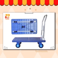 Portable Trolley 150KG/300KG PVC Iron Hand Truck Trolley Plastic Goods Folding Trolley