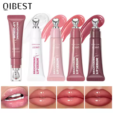 QIBEST Mirror Pearl Lipgloss Long Lasting Moisturizing Lipstick Shine Glitter Lip Glaze Non Stick Cu