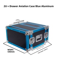 Aluminum Alloy Aviation Box Cabinet 5U Wireless Receiver Microphone 3U Mic Case 2U Desktop 6U Drawer
