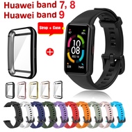 For Huawei band 9 / Huawei band 8 Strap + Case Huawei band 9 Strap Silicone Strap Huawei band 8 Case