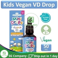 👍Natures Aid Mini Drops 400IU Vitamin D 50mL ✅Vegan Sugar Free from Newborn to 5Y Kid Bone Teeth
