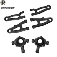 RL 4Pcs Front Upper & Lower Arm for SG 1603 SG 1604 SG1603 SG1604 1/16 & 2Pcs Front Steering Cup Whe