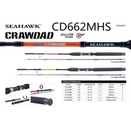 Seahawk Crawdad Fiber Glass Solid Spinning Rod Size 5 feet to 9 feet