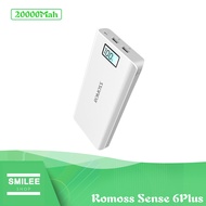 Original Romoss Powerbank Sense6Plus Sense 6Plus 20000mAh Power Bank ( Black )