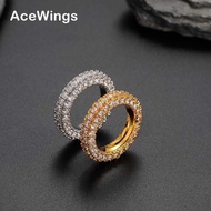 Hip Hop Zircon Ring Men Women Hip Hop Zircon Men's Ring Men's Ring Copper Ring