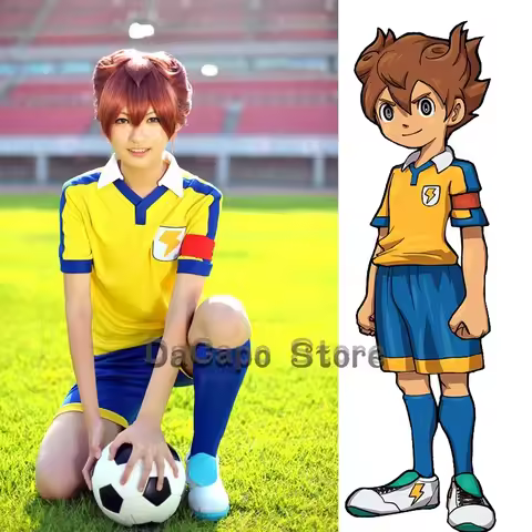 Inazuma 11 Eleven GO Matsukaze Tenma Cosplay Gouenji Shuuya Game Anime Roleplay Raimon Uniform Outfi