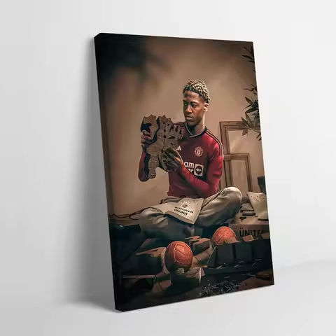 Kobbie Mainoo Printing Poster Custom Pictures Wall Art Canvas Painting Gift for Gamer Decoration Wan