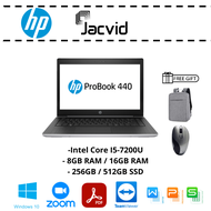 Hp Probook 440 G5 Laptop (Intel I5-7th Gen / 8GB Ram / 16GB Ram / 256GB SSD / 512GB SSD) #Used #Refurbish #Laptop #Notebook #Business Laptop
