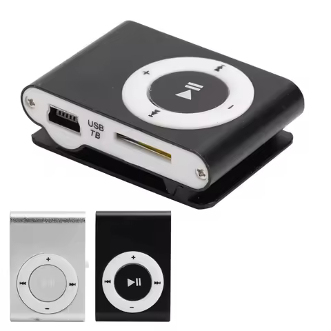 Portable Digital Music Media Player MiniMP3 BackClip Player with Earphone and USB Cable Mini Music P