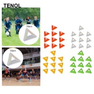 TENOL 10pcs Soccer Training Cones, Soccer Triangle Training Cones for Adults and Kids,
