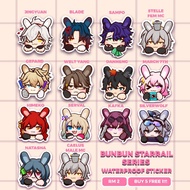 Honkai Starrail, Genshin Impact Waterproof stickers