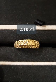 黃金戒指（活動圍）重約2.105錢