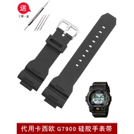 Rubber Watch Strap Substitute Casio G-7900 GW-7900B GR-7900GK Bayman Silicone Strap Male
