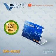 Mini Acrylic Tent Card Model L Acrylic Display Label/ for supermarket prices or cake shop flavor opt