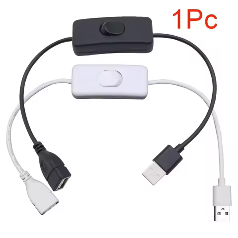 USB Cable with Switch ON/OFF Cable Extension Toggle for USB LED String USB Gadget USB Power Supply D