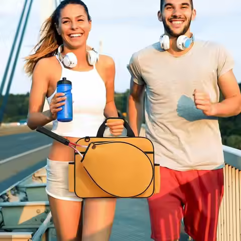 Tennis Racket Bag Tote Shoulder Tennis Bag Large Capacity Waterproof Tennis Badminton Racket Shoulde