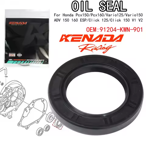 KENADA Racing Original Roda Belakan OIL SEAL OEM 91204-KWN-901 For Honda 34x52x7 Pcx150 160/Vario125