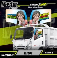 Stiker Decal Kaca Pintu All Truck Canter Ragasa Umplung Giga Dyna Elf Macan Dll Custom Bisa Request 