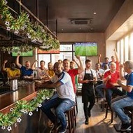 1/2pcs (2m*0.09m) World Cup Decorative Ribbon, Football Decoration Scene Arrangement Ribbon, Metalli