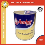 ANCHOR TINNED BUTTER - Pure Butter / Mentega Anchor Butter (Salted) 2kg  – Imported, Halal