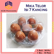 EGG MICA CONTAINS 7 BUTTONS | EGG TRAY (50pcs) | 7-Locked Egg Mica