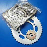 NIMOTA CK9 ( RR Brake Drum type) - Sprocket Gear Set -  FR + RR [6 Holes ] + Chain 428H