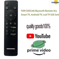 CooCaa / Skyworth Smart TV Remote Control Android TV YouTube prime video
