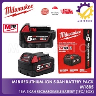 MILWAUKEE M18, 5.0AH Rechargeable Battery, for all Milwaukee M18 Series Tools, Value for money, M18 
