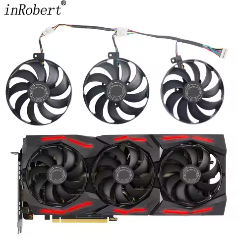For ASUS ROG Strix RTX 2060 2060S 2080S 2070S RX 5600 5700 XT 5700 Video Card Fan 87MM T129215SU Gra