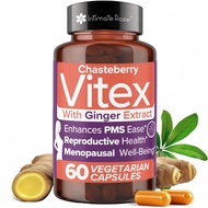 Intimate Rose Vitex Chasteberry Supplement for Women - 1000mg Certified Vitex Berry Capsules with Gi