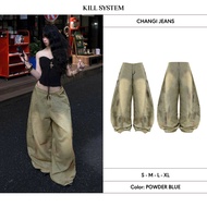 CHANGI low-rise backless jeans - KILL SYSTEM