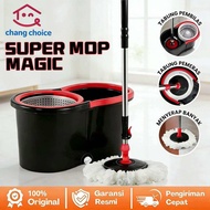 Super Mop Automatic Mop Set - Automatic Wring System Mop, Thick, Strong, Durable Plastic, for Home F