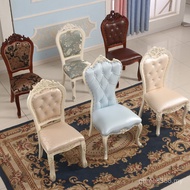 European Family White Mahjong Dining Chair Ivory Single Solid Wood Nordic Chair Hotel Dining Dressin