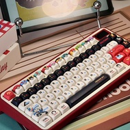 Custom Keycaps Original Factory moa Adaptation mad68ez63/atk/kzzi Red and black keycaps