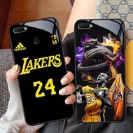 NC-44 Kobe Bryant Kaca Glass Case For OPPO A7 A12 A12S A11K A5S F9 F7 F5 Realme 2 Pro