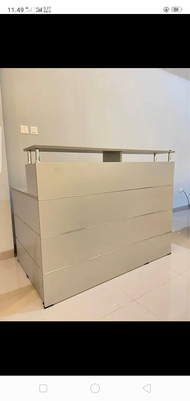 Meja Kasir / Meja Resepsionis / Meja Klinik Serbaguna Modern Leter L Sudut. 2 Varian Ukuran. Free On